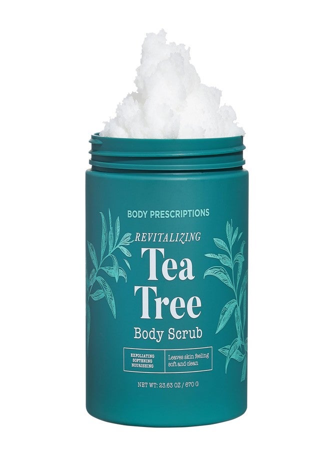 Body Prescriptions Exfoliating Body Scrub – Body Cleanser for Nourished, Ultra-Smooth Skin, Tea Tree - Image 1